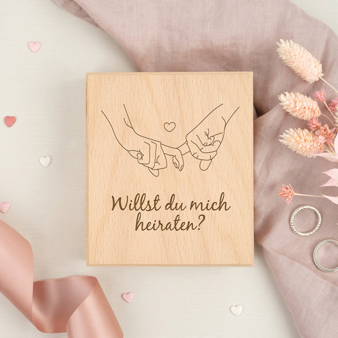 Perfekte Überraschung - Ringbox Willst Du mich heiraten